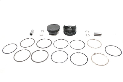 Ultima 127 Inch Flat Piston Set for 4.250 Inch Bore Engines - Part Number 93-979