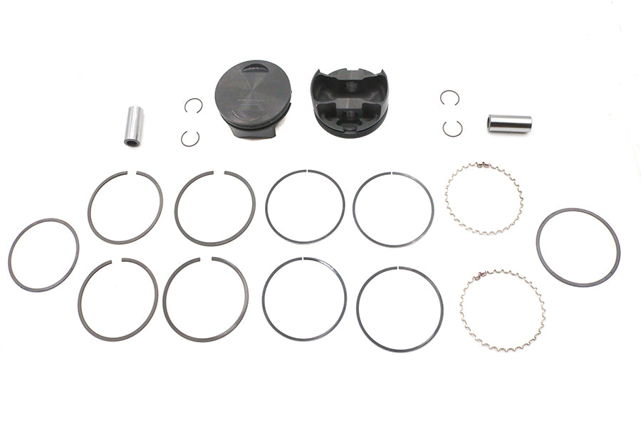 Ultima 127 Inch Flat Piston Set for 4.250 Inch Bore Engines - Part Number 93-979