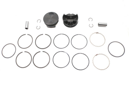 Ultima 127 Inch Flat Piston Set for 4.250 Inch Bore Engines - Part Number 93-979