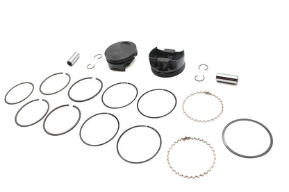 Ultima 127 Inch Flat Piston Set for 4.250 Inch Bore Engines - Part Number 93-979