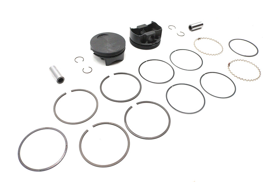 Ultima 127 Inch Flat Piston Set for 4.250 Inch Bore Engines - Part Number 93-979