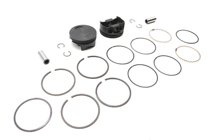 Ultima 127 Inch Flat Piston Set for 4.250 Inch Bore Engines - Part Number 93-979
