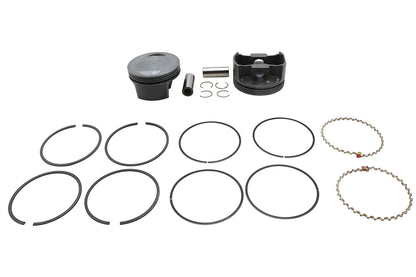 Ultima 130 Inch Piston Set for 4.400 Inch Bore Engines - 10:1 Compression, .005 Oversize