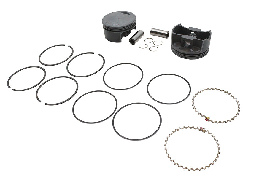 Ultima 130 Inch Piston Set for 4.400 Inch Bore Engines - 10:1 Compression, .005 Oversize