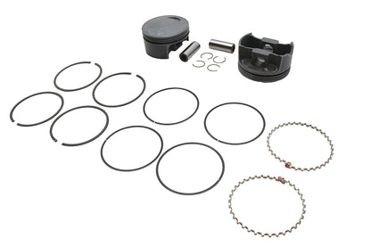 Ultima 130 Inch Piston Set for 4.400 Inch Bore Engines - 10:1 Compression, .005 Oversize