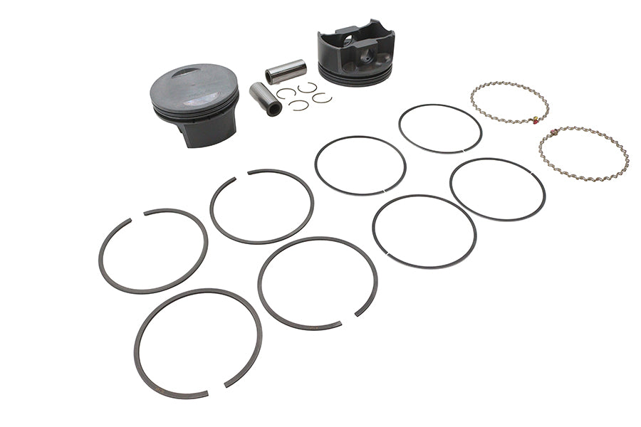 Ultima 130 Inch Piston Set for 4.400 Inch Bore Engines - 10:1 Compression, .005 Oversize