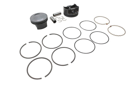Ultima 130 Inch Piston Set for 4.400 Inch Bore Engines - 10:1 Compression, .005 Oversize
