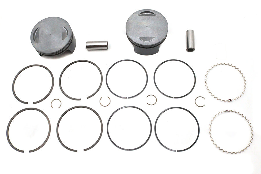 Ultima 130 Inch Flat Piston Set for 4.400 Inch Bore with .010 Oversize – Part Number 93-982