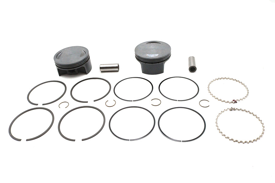Ultima 130 Inch Flat Piston Set for 4.400 Inch Bore with .010 Oversize – Part Number 93-982