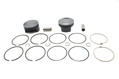 Ultima 130 Inch Flat Piston Set for 4.400 Inch Bore with .010 Oversize – Part Number 93-982