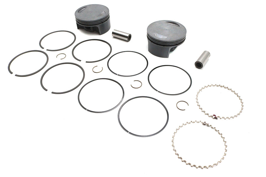 Ultima 130 Inch Flat Piston Set for 4.400 Inch Bore with .010 Oversize – Part Number 93-982