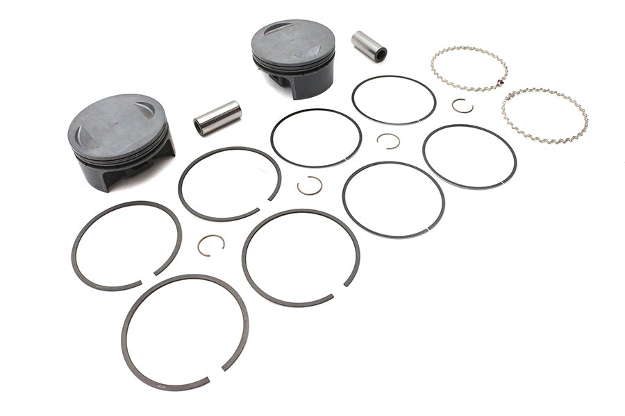 Ultima 130 Inch Flat Piston Set for 4.400 Inch Bore with .010 Oversize – Part Number 93-982