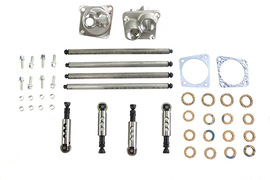 V-Twin Solid Panhead Tappet and Pushrod Kit for Harley Davidson EL and FL Models