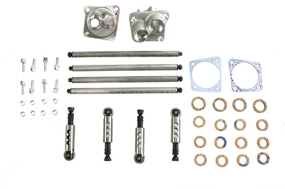 V-Twin Solid Panhead Tappet and Pushrod Kit for Harley Davidson EL and FL Models