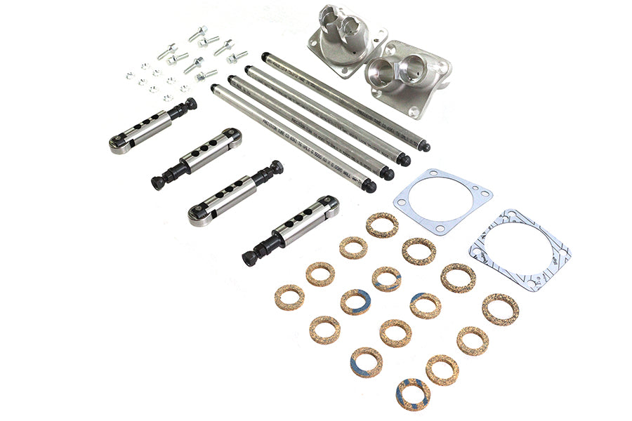 V-Twin Solid Panhead Tappet and Pushrod Kit for Harley Davidson EL and FL Models