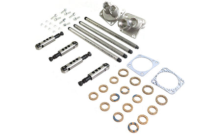V-Twin Solid Panhead Tappet and Pushrod Kit for Harley Davidson EL and FL Models