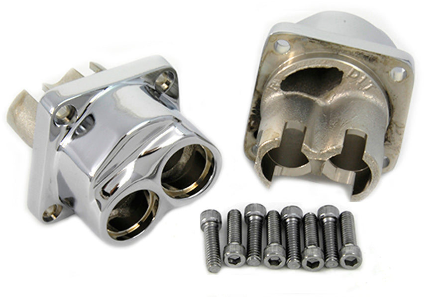 Motorshop Evolution Tappet Block Set Chrome for Harley Davidson FXST (1984-1993)