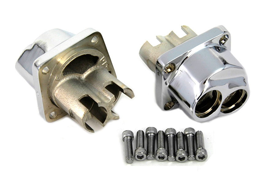Motorshop Evolution Tappet Block Set Chrome for Harley Davidson FXST (1984-1993)