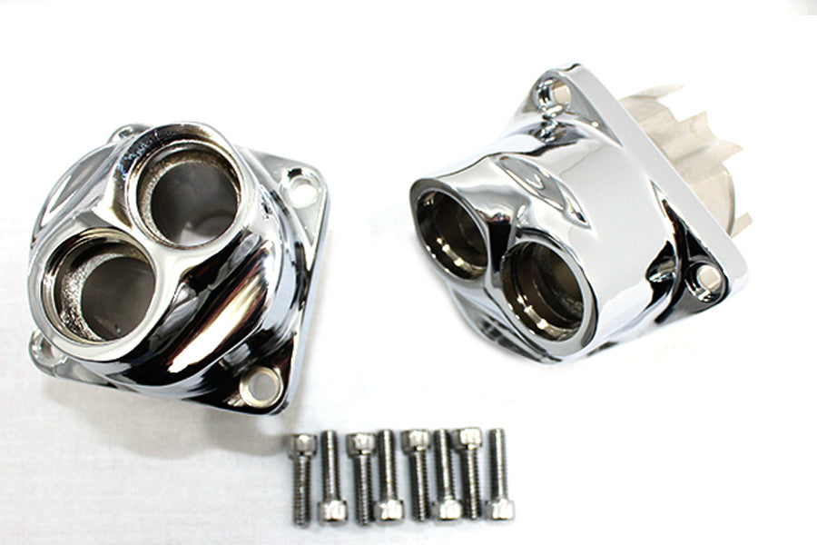 Motorshop Evolution Tappet Block Set Chrome for Harley Davidson FXST (1984-1993)