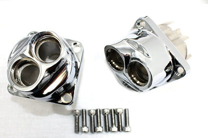 Motorshop Evolution Tappet Block Set Chrome for Harley Davidson FXST (1984-1993)