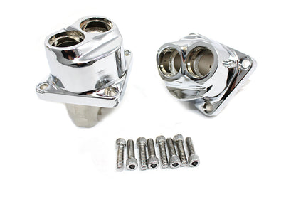 Motorshop Evolution Tappet Block Set Chrome for Harley Davidson FXST (1984-1993)
