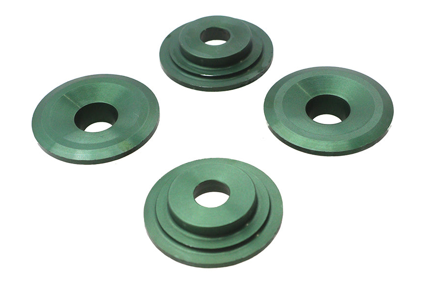 Kibblewhite Green Top Valve Spring Collar Set VT-032502-R-GR for Harley Davidson Engines