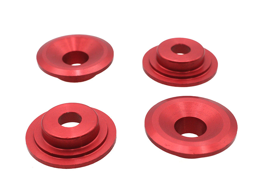 Kibblewhite Red Top Valve Spring Collar Set Part VT-032502-R-R for Harley Davidson Engines