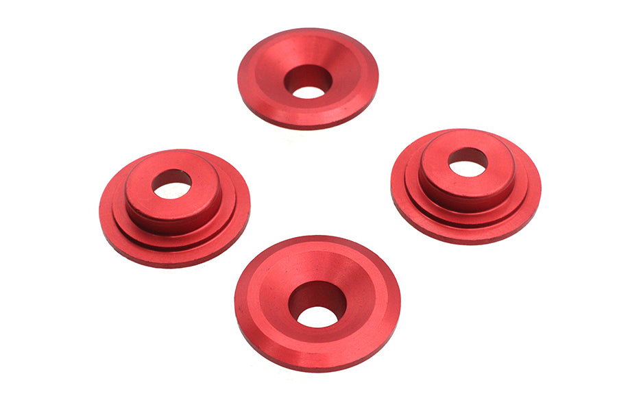 Kibblewhite Red Top Valve Spring Collar Set Part VT-032502-R-R for Harley Davidson Engines