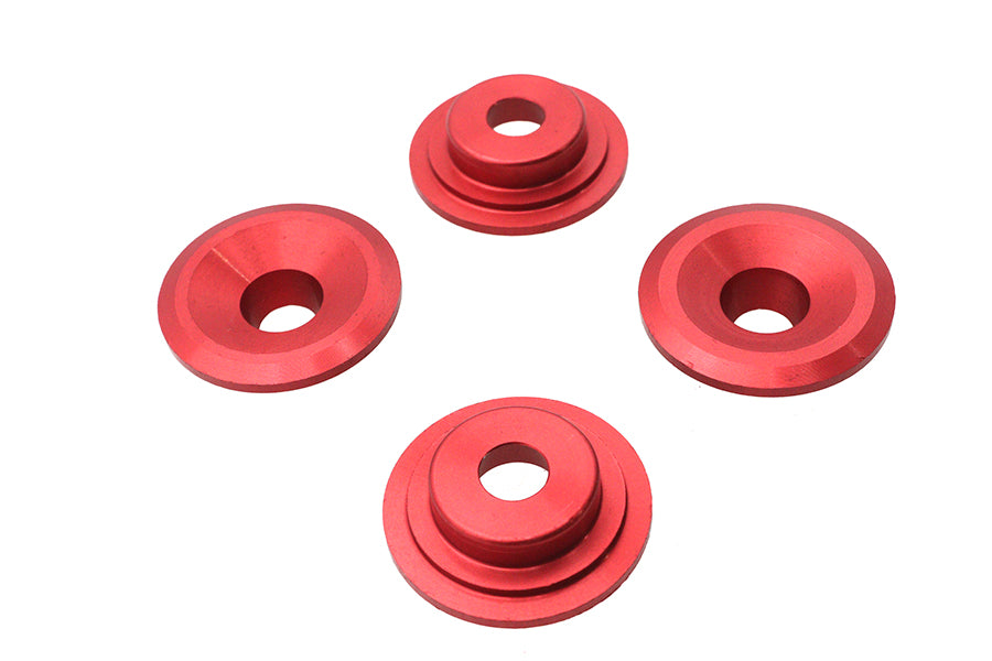 Kibblewhite Red Top Valve Spring Collar Set Part VT-032502-R-R for Harley Davidson Engines