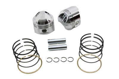 Wiseco 80 Inch Shovelhead Piston Set with .010 Oversize Fit for Harley Davidson FL and FX Models
