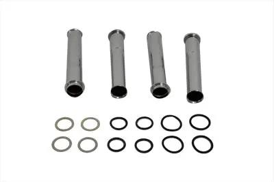 Motorshop Chrome Lower Pushrod Tube Cover Set for Harley Davidson FXST (1999-2008) by Motorshop
