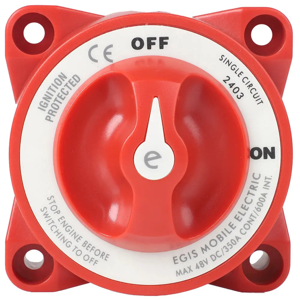 Egis Mobile Electric E-Series 350A Battery Switch Off/On for Reliable Circuit Control