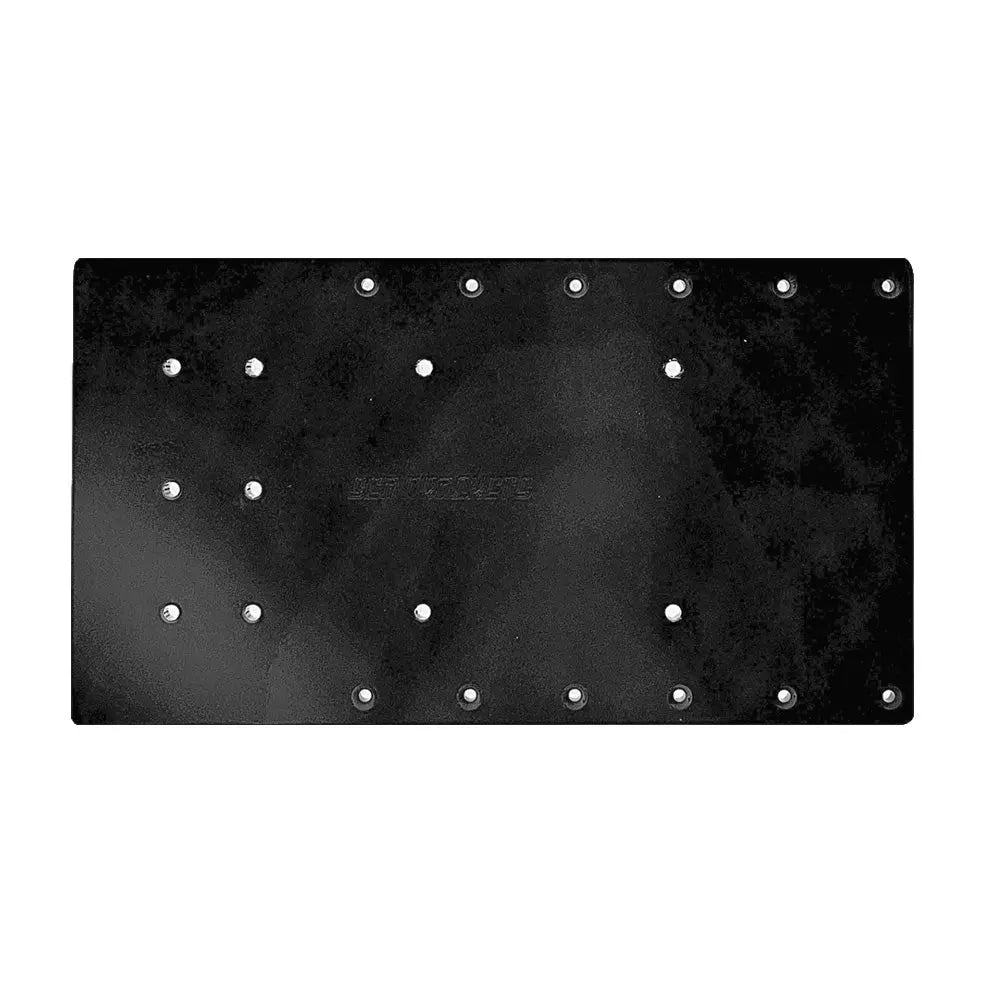 Sea Brackets 18-Inch Straight Trolling Motor Plate for Minn Kota Quest - Black