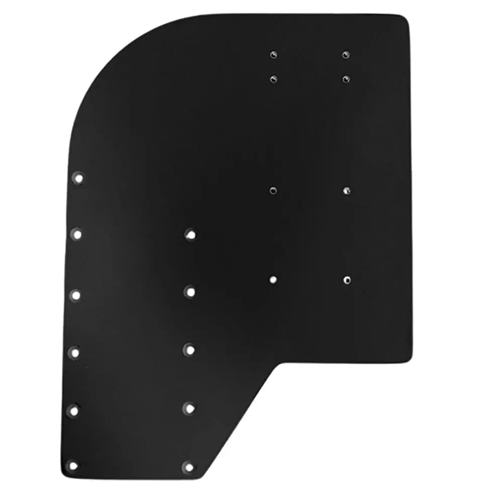 Sea Brackets Small Offset Trolling Motor Plate - Black (Part Number SEA2306-BLK)
