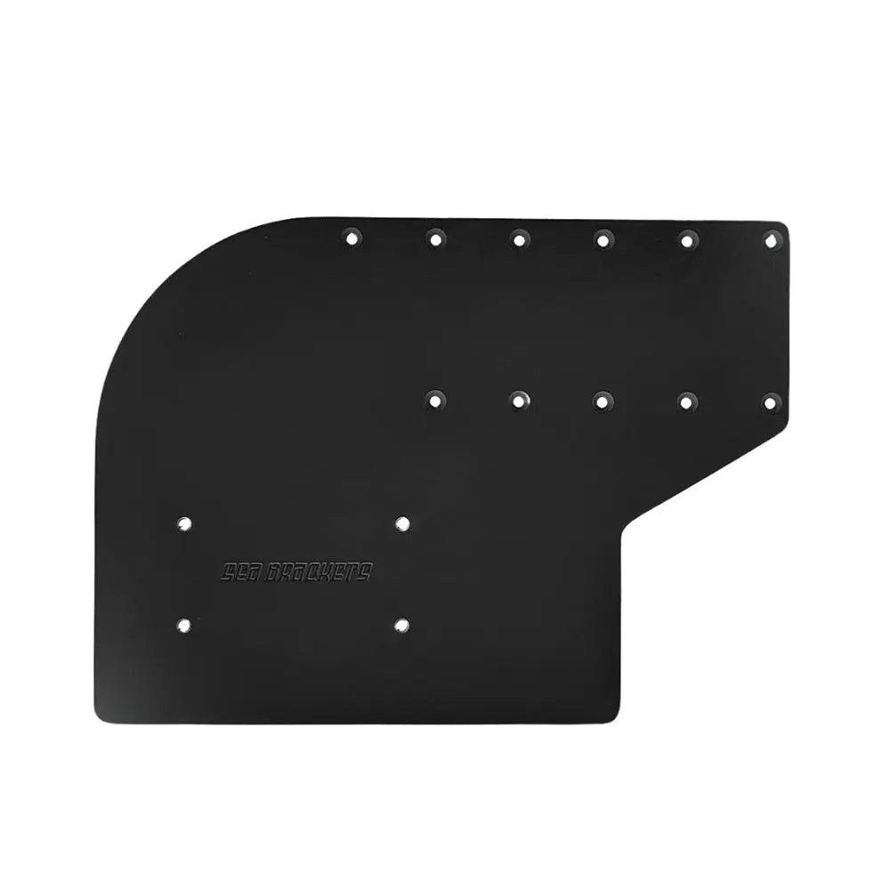 Sea Brackets Small Offset Trolling Motor Plate for Garmin Kraken - Black (Part SEA2311-BLK)