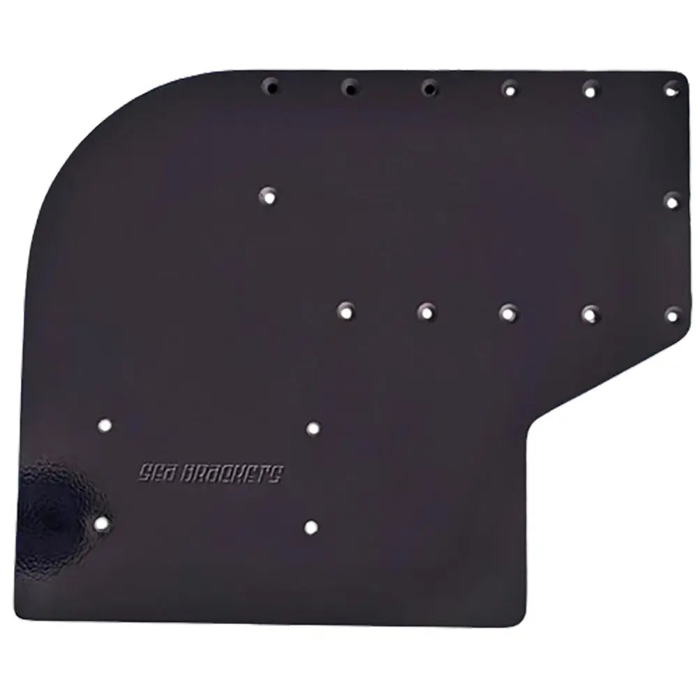 Sea Brackets Large Offset Trolling Motor Plate for Garmin Kraken - Black (Part SEA2308-BLK)