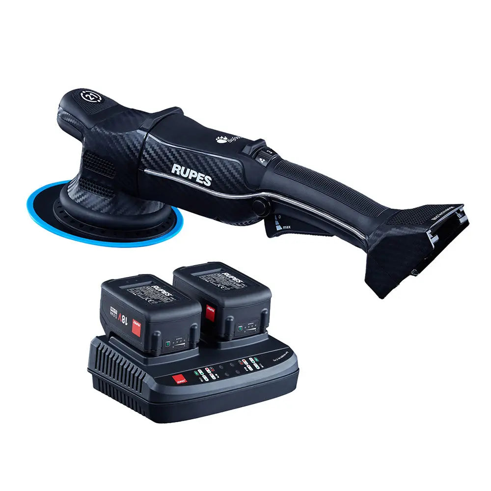 RUPES BigFoot HLR21 iBrid Random Orbital Polisher with Charger & 2 Batteries