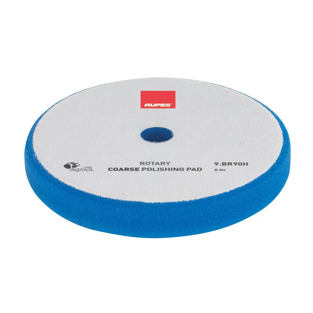 RUPES Rotary Coarse Polishing Foam Pad 75/50mm - Blue for Aggressive Surface Defect Removal