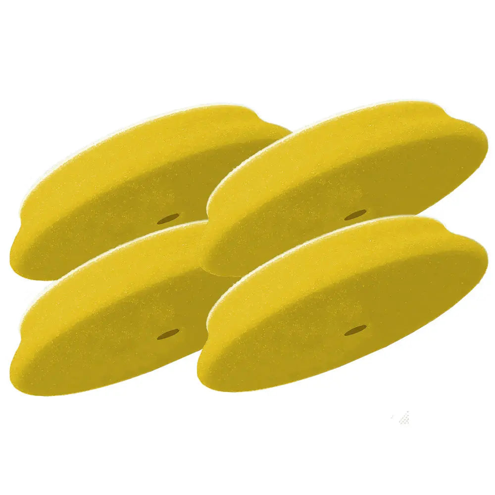 RUPES D-A Fine Finishing Foam Pad 70mm Yellow - 4-Pack for Dual-Action and Gear-Driven Polishers