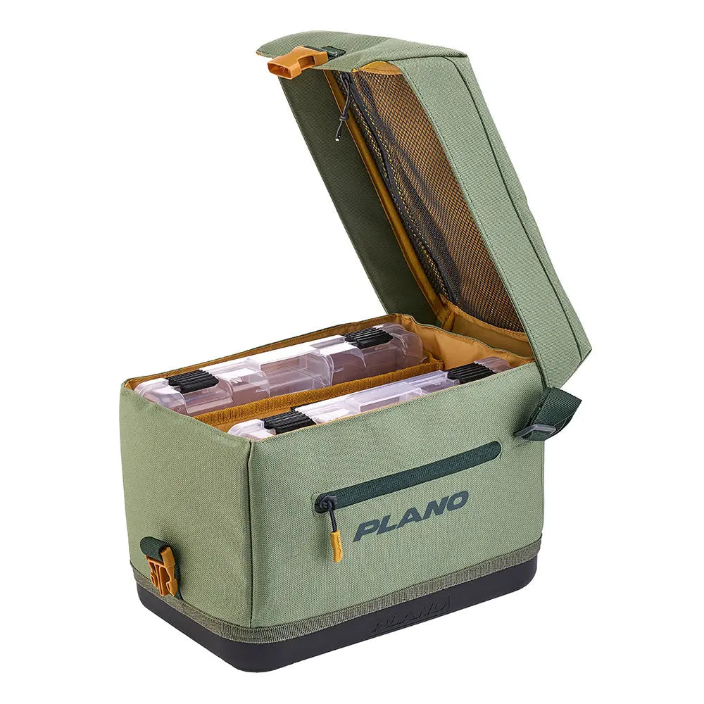 Plano Weekend Softsider Tackle Bag - 3600 Series Moss - Durable Waterproof Fishing Gear Bag