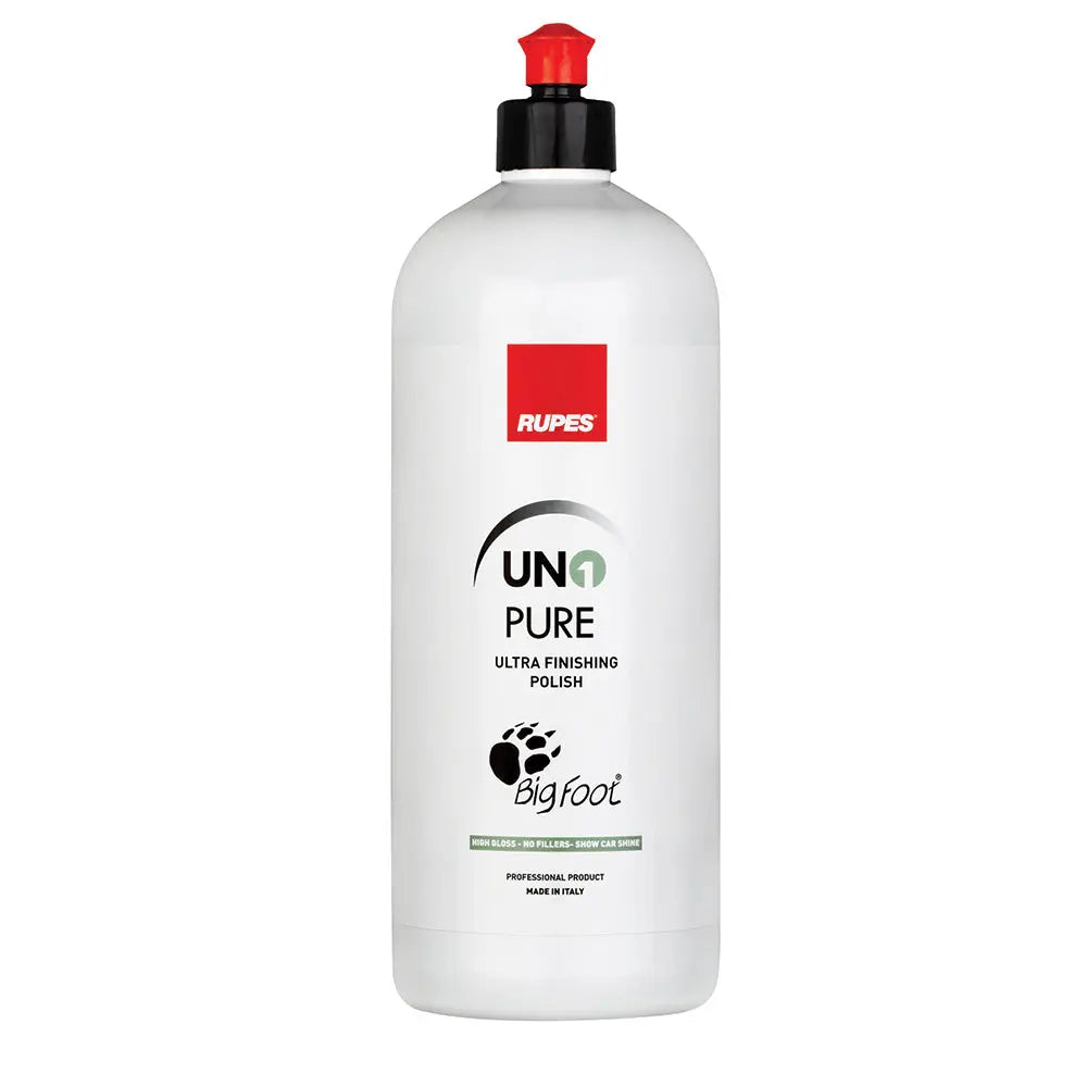 RUPES Uno Pure Ultra-Fine Finishing Polish 33.8oz – High-Gloss Automotive Detailing