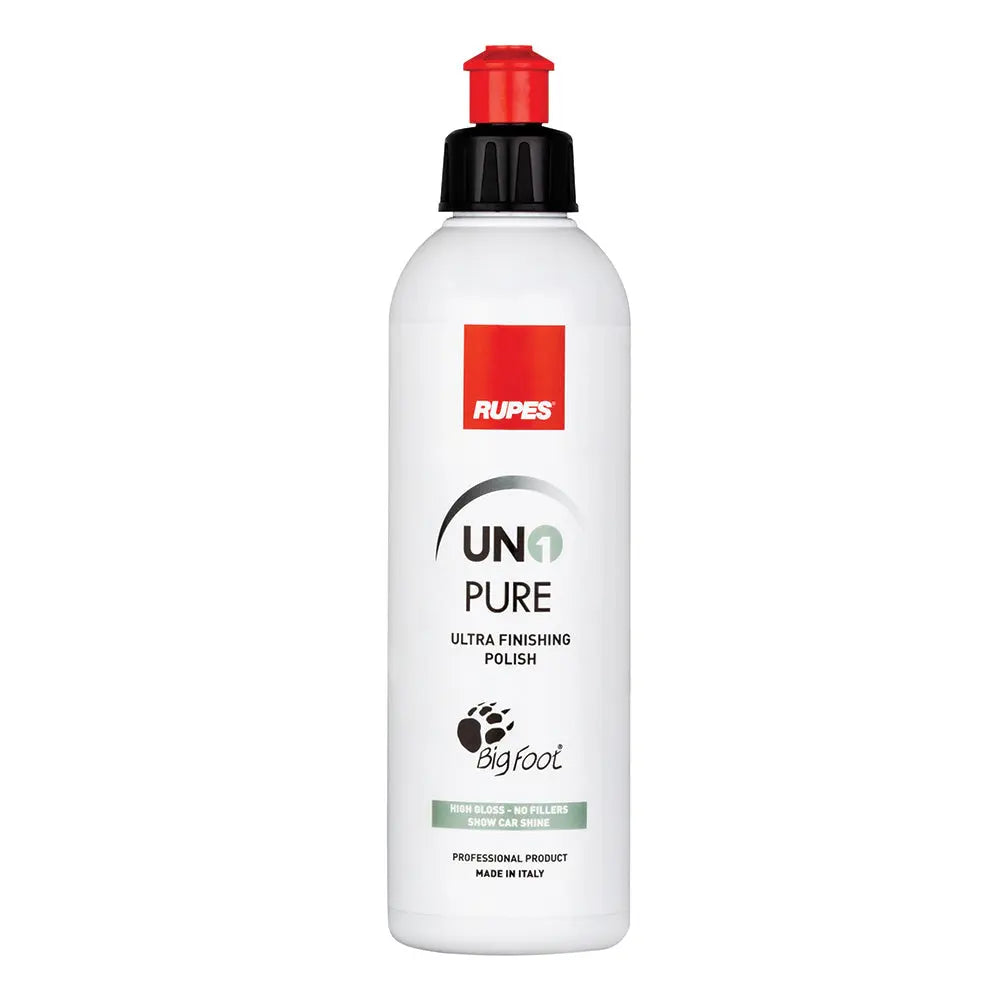 RUPES Uno Pure Ultra-Fine Finishing Polish 8.5 oz – Superior Paint Correction for All Surfaces