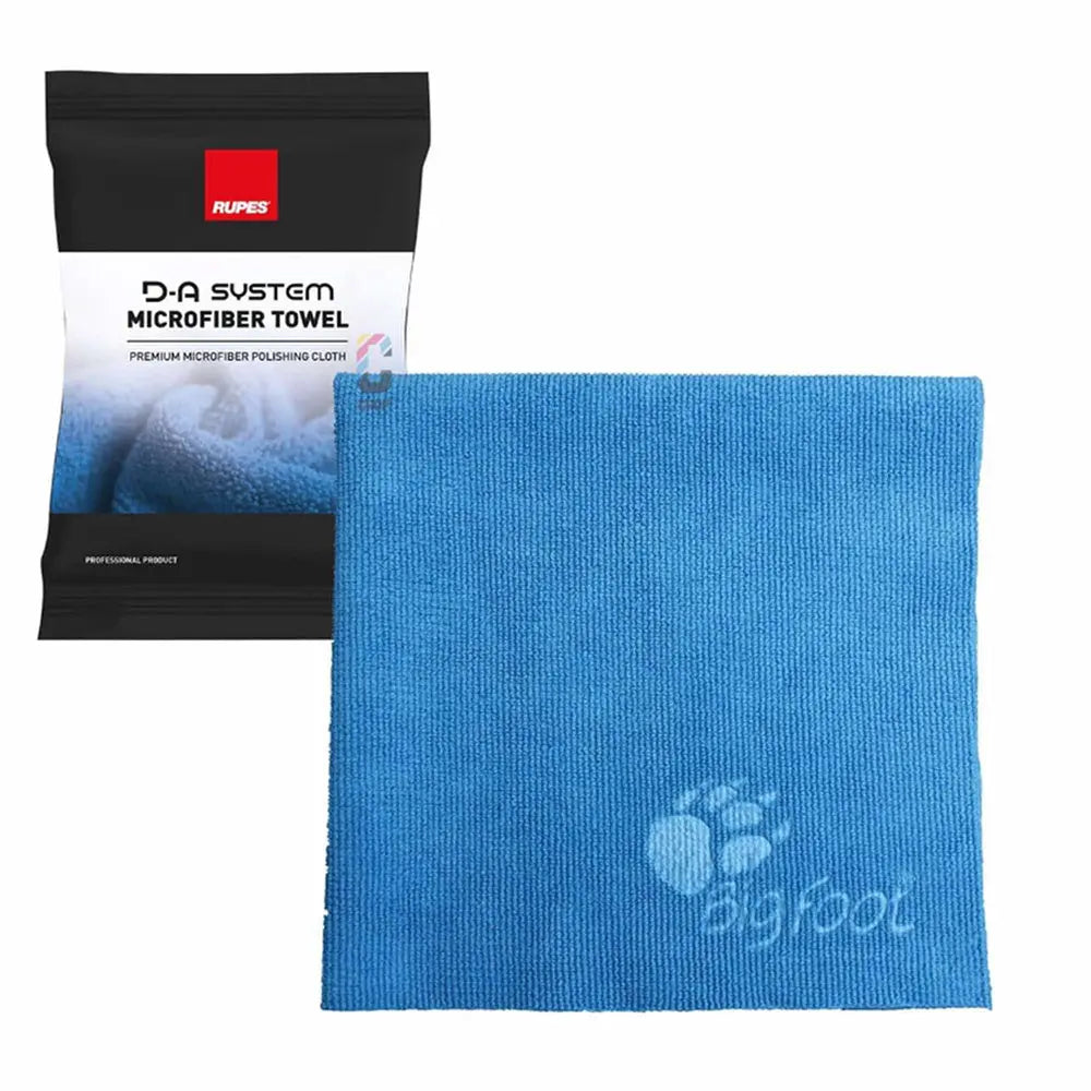 RUPES D-A System Microfiber Towel 16x16 - Blue for Polishing and Residue Removal