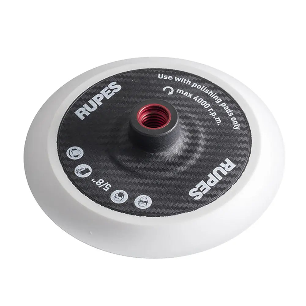 RUPES Backing Pad 150mm (6 inch) Velcro with 5/8 inch Female Thread for Rotary Polishers