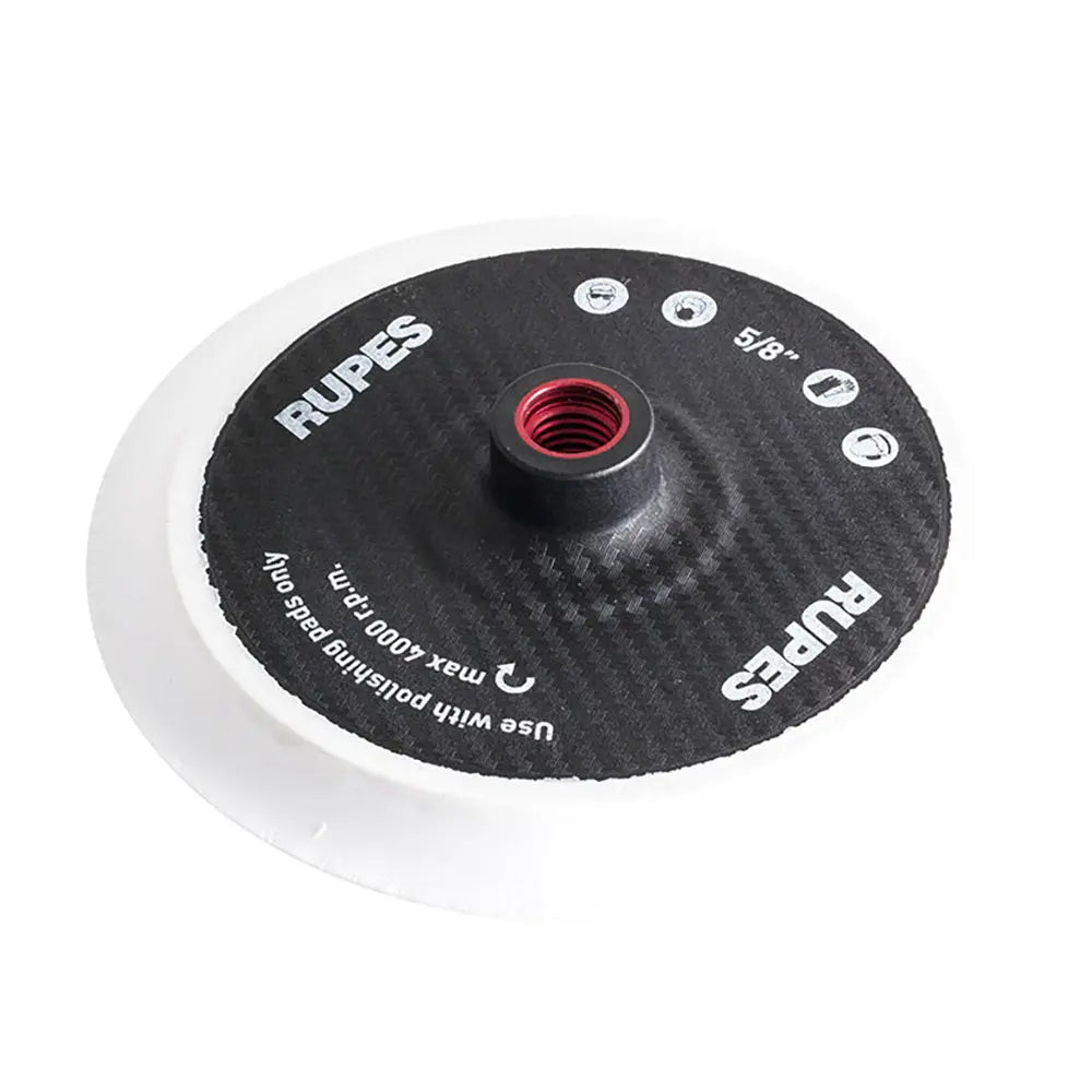 RUPES Backing Pad 165mm / 6.5 inch Velcro with 5/8 inch Female Thread for Rotary Polishers