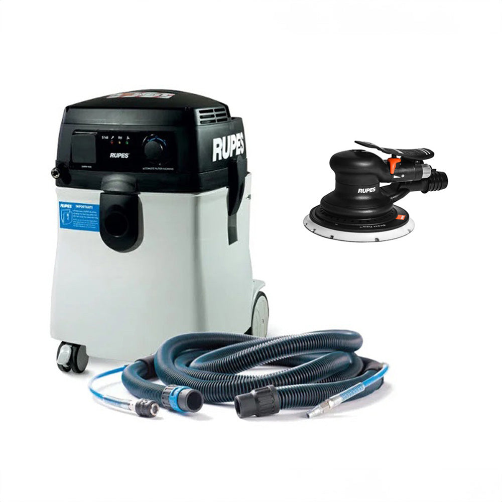 RUPES S245EPL/KL1-6 Portable Vacuum Long Hose Kit with RH356A Skorpio III Sander