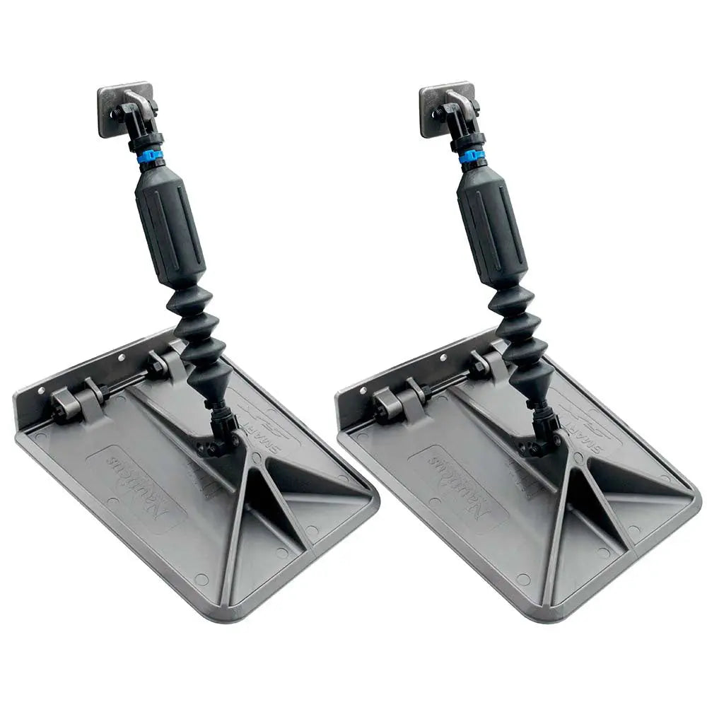 Lectrotab Smart Tabs SX 9.5 x 10 Inch Trim Tabs for 13-15 Foot Boats with 30lb Actuators - Gunmetal Grey