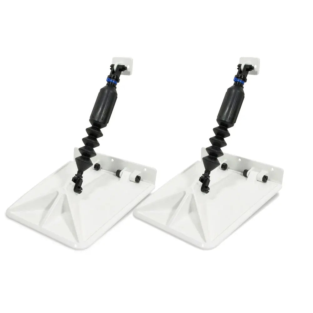 Lectrotab Smart Tabs SX 9.5 x 10 Trim Tabs for 12-16 ft Boats with 40-80 HP - White