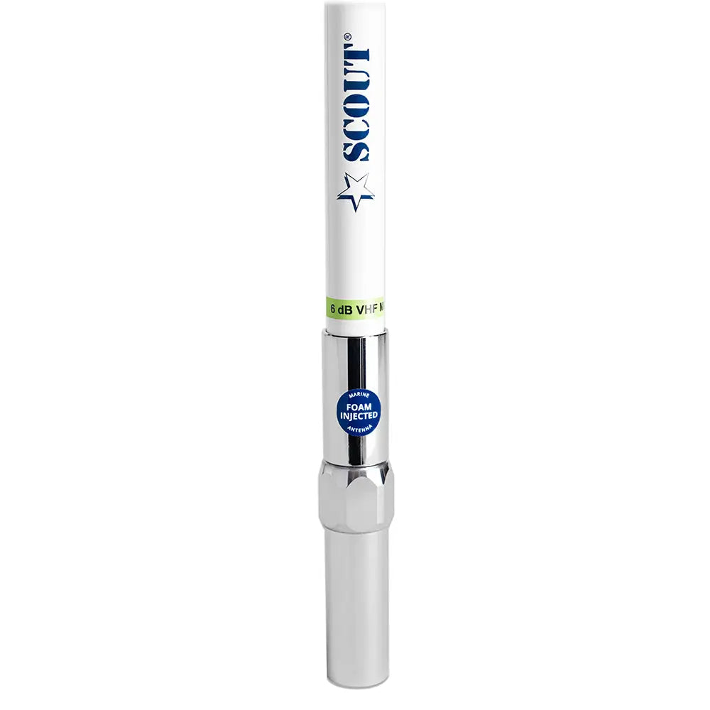 Scout 8' QuickFit White VHF Antenna with 5M Cable and FME Connectors
