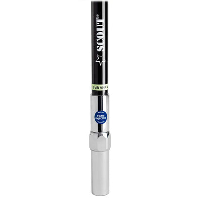 Scout 8' QuickFit Black VHF Antenna with 5M Cable and FME Quick 6 Foam Filled Brass & Copper Element